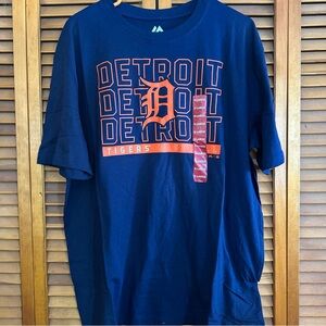 Majestic Detroit Tigers XL Navy Tee shirt